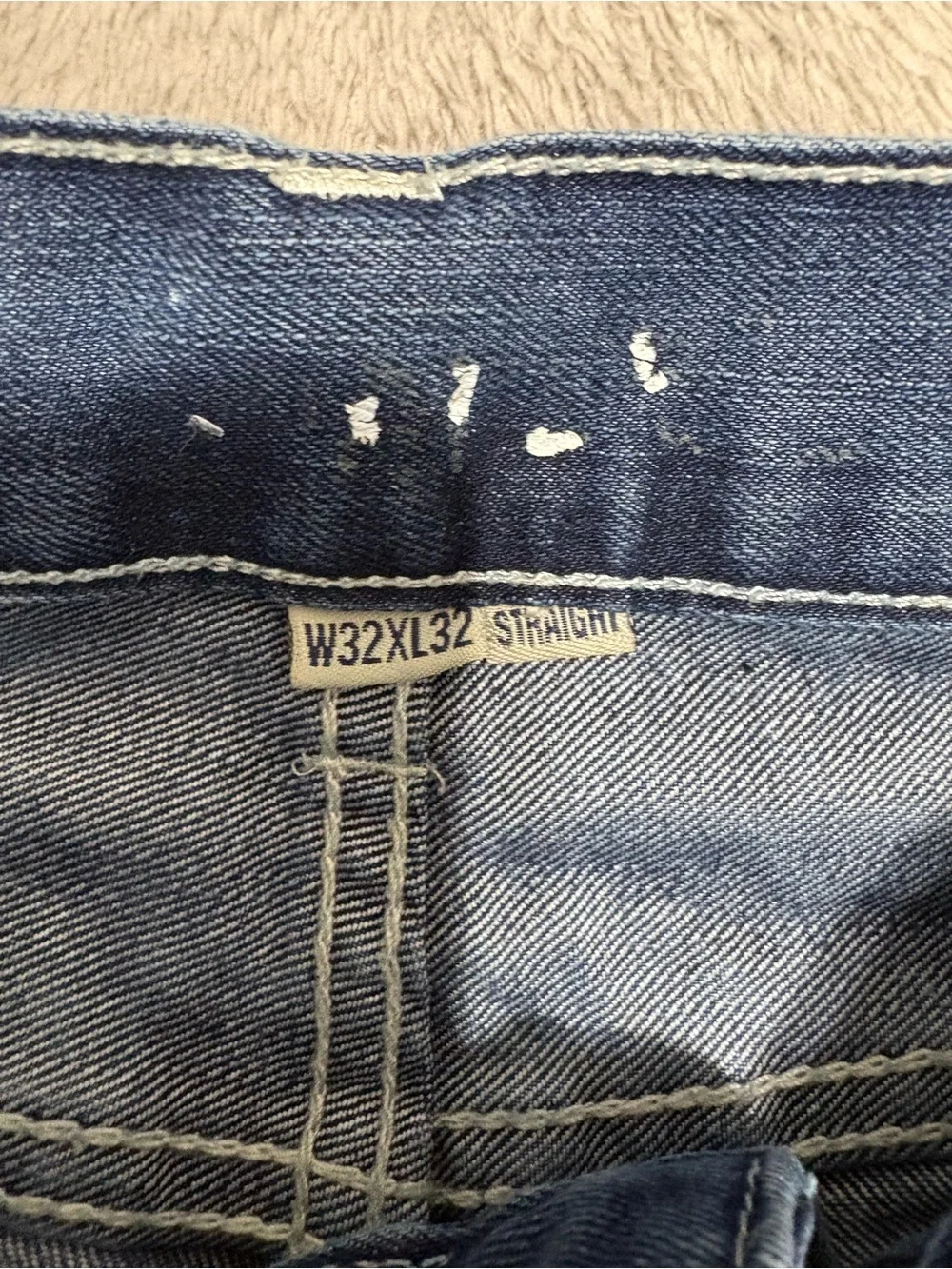 Flypaper Men's Slim Straight Light Blue Distressed Jeans